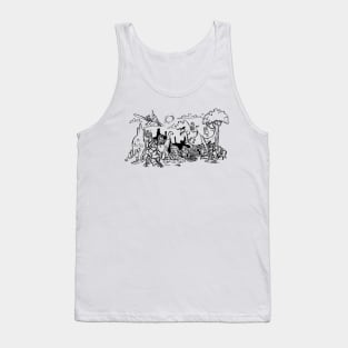 Prehistoric Doodle Tank Top